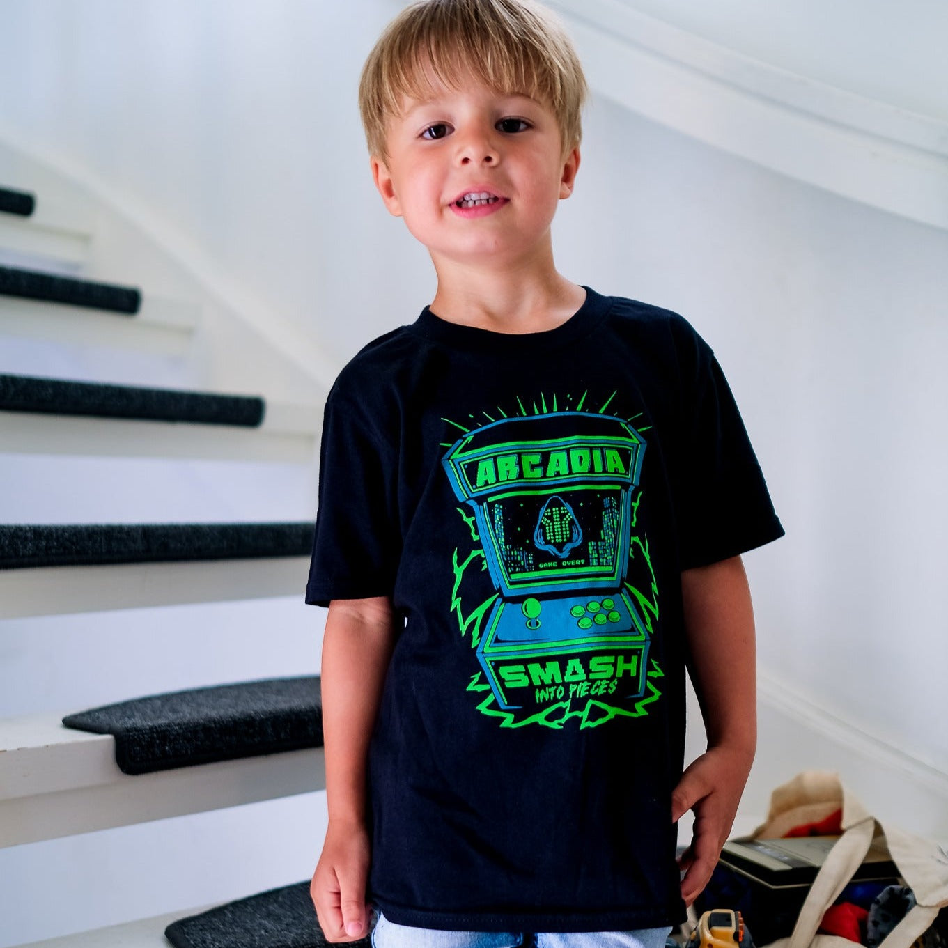 'Arcadia Machine' Kids Tee – Smash Into Pieces