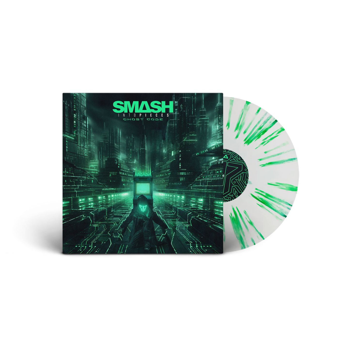 Ghost Code - White base, Green splatter Vinyl