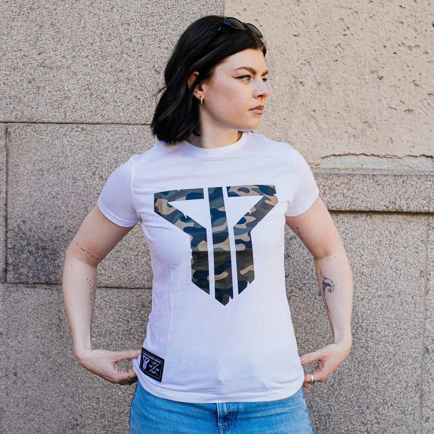 'Camo SIP' Ladies Tee